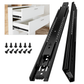 AOLISHENG 2 Pairs of Soft Close Ball Bearing Drawer Runners K1245