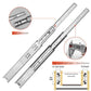 AOLISHENG 2 Pairs of Stainless Steel Ball Bearing Drawer Runners W1245