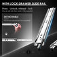 AOLISHENG Heavy Load Capacity 68KG Duty Ball Bearing Drawer  Runners With Lock D5115, 1 Pair
