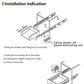 AOLISHENG Stainless Steel Ball Bearing Drawer Runners U1245, 1 Pair
