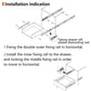 AOLISHENG Stainless Steel Drawer Runners U1045K, 1 Pair